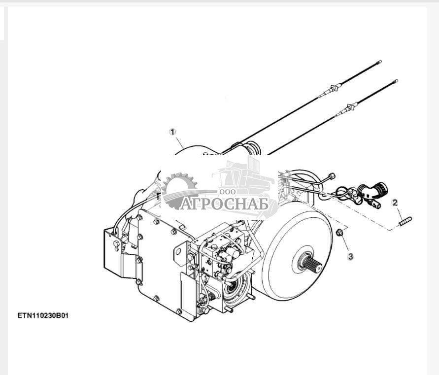 Трансмиссия с кнопочным переключением передач, 20 kmh 